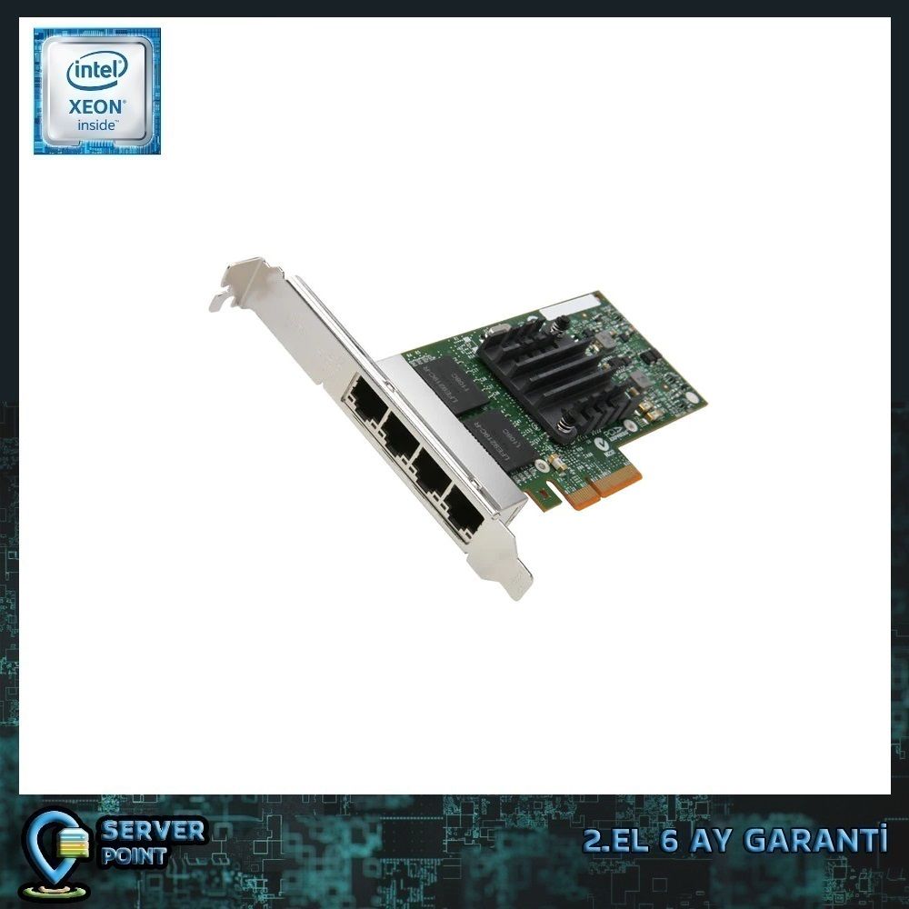 2.EL SERVER ETHERNET KART INTEL I340-T4 QUAD PORT 1GB RJ45 ETHERNET