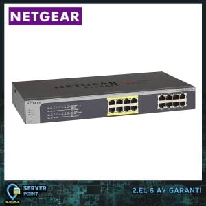 2.EL NETWORK NETGEAR JGS516PE 16 PORT GIGABIT 8 PORT POE SWITCH
