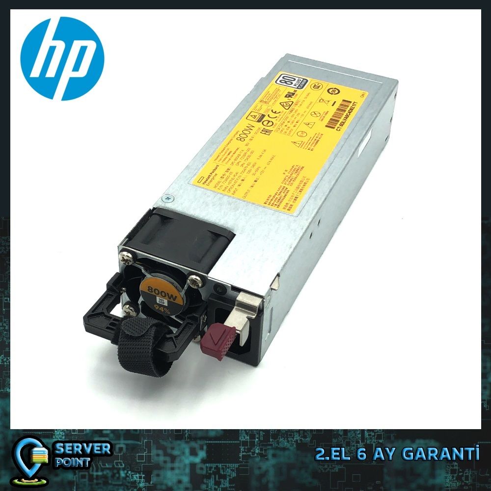 2.EL SERVER POWER SUPPLY HP DL380 DL360 GEN9 800W 67A P/N : 723600-101