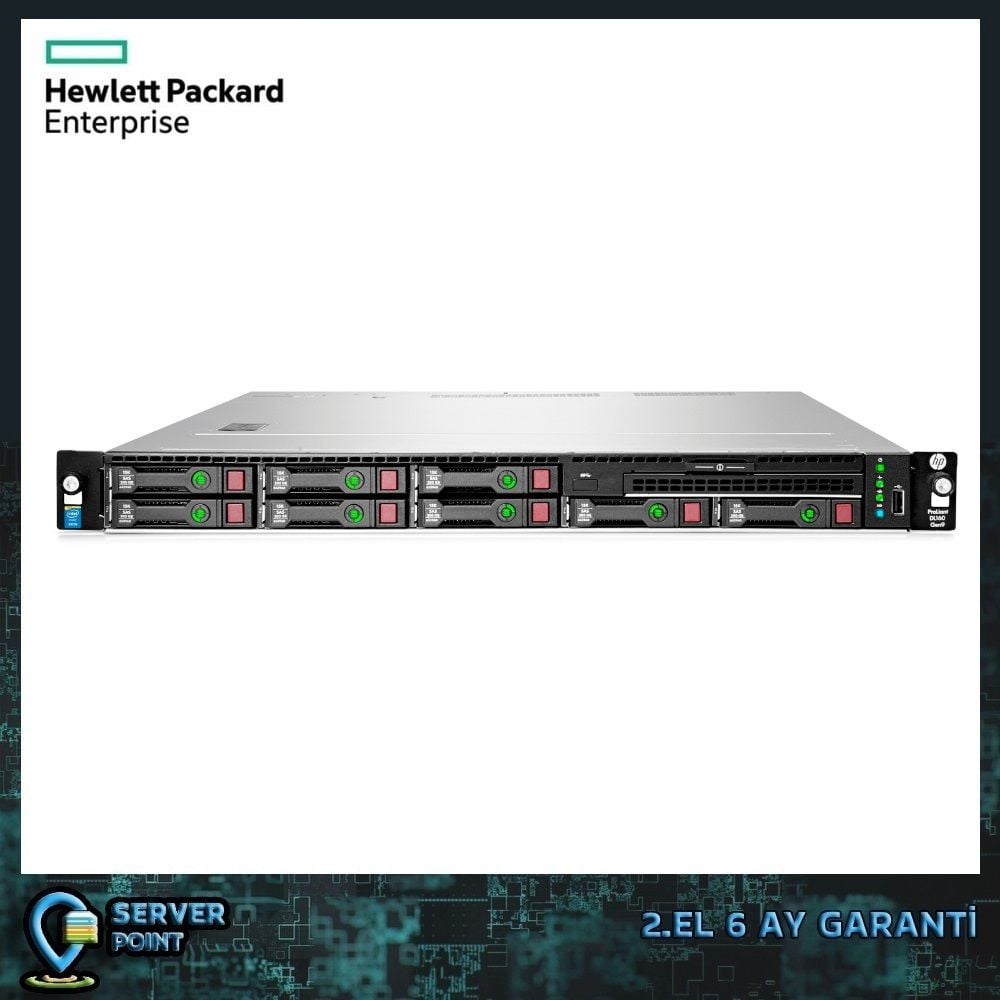 2.EL SERVER HP DL160 GEN9 E5-2650 V3 1X CPU 64GB DDR4 RAM 2X 300GB 2,5'' SAS 550W POWER