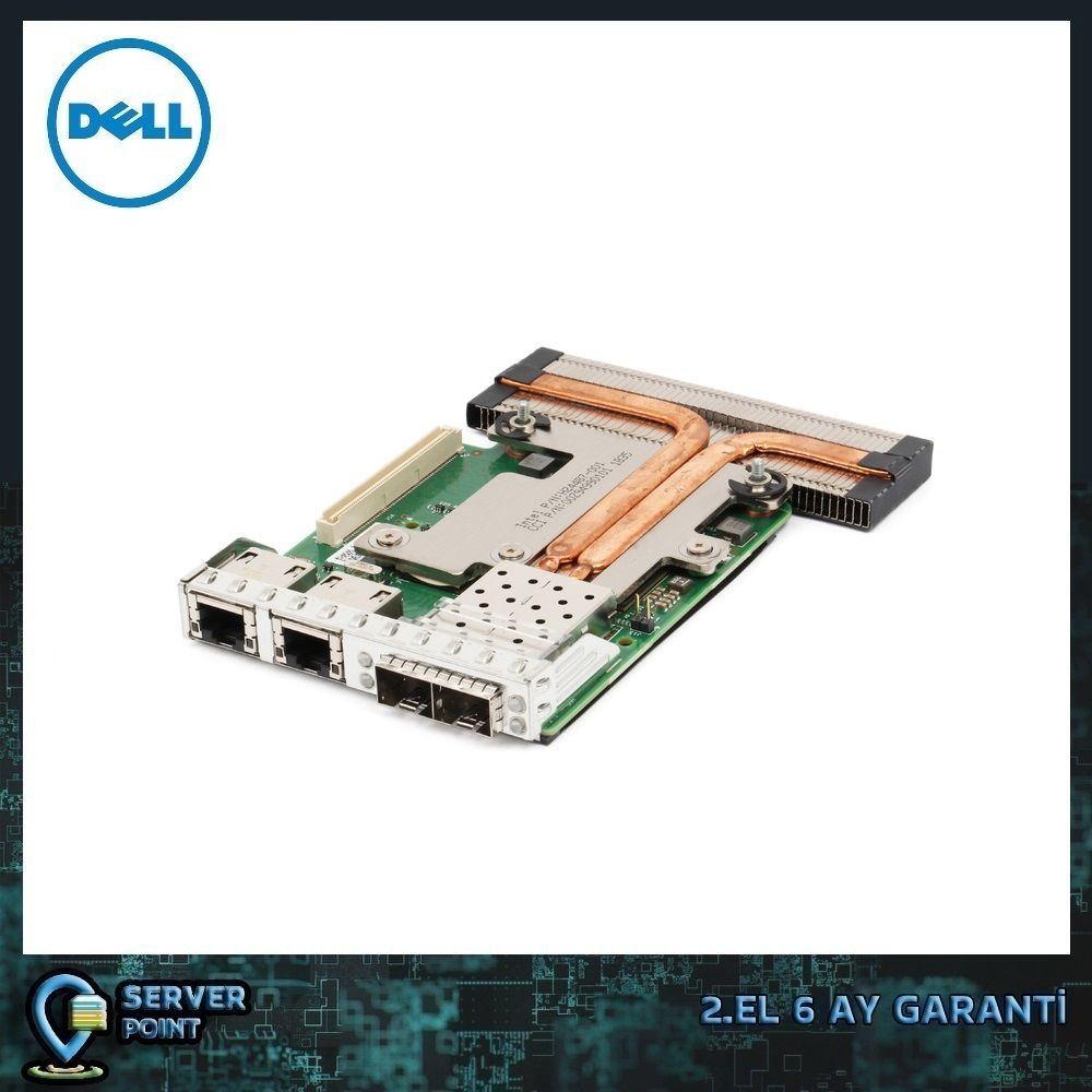 2.EL SERVER ETHERNET KART DELL INTEL X710 / I350 RNDC 2X10GBE SFP+ 2X1GBE 1000BASE-T P/N : 6VDPG