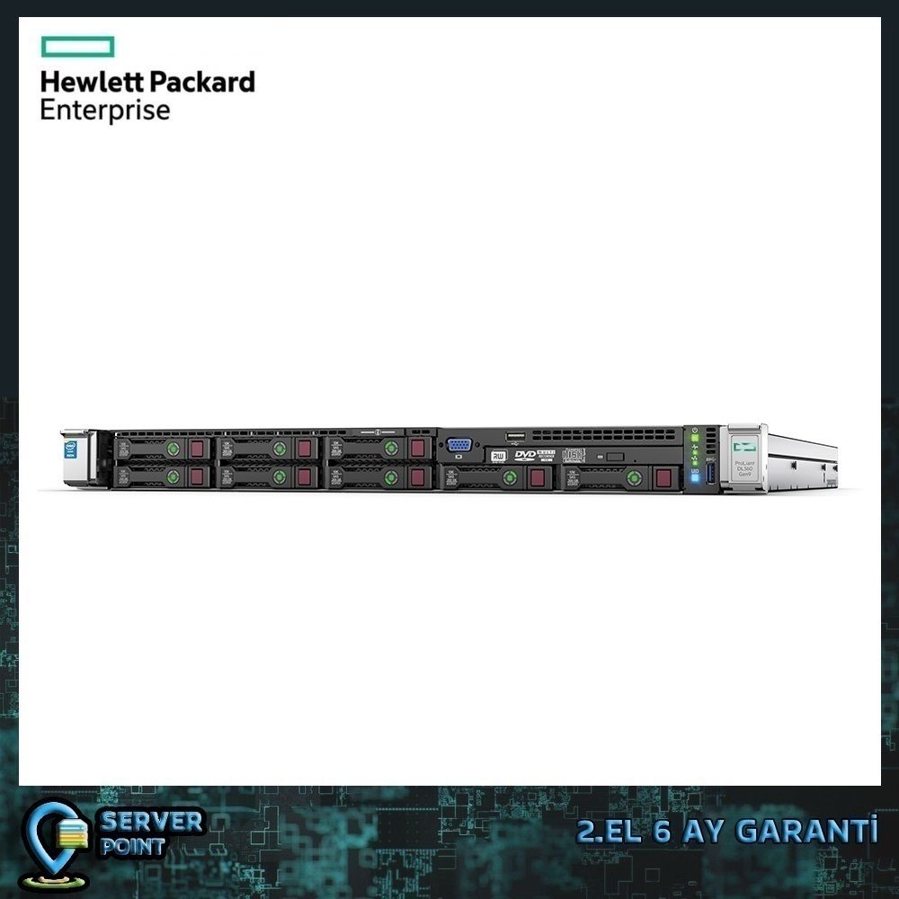 2.EL SERVER HP DL360 GEN9 E5-2620 V3 2X CPU 64GB DDR4 RAM 3X 300GB SAS P440AR RAID 2X 500W POWER
