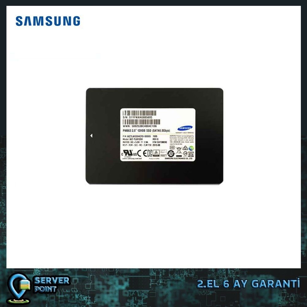 2.EL HDD SERVER 120GB SAMSUNG PM863 SATA SSD 6G 2,5'' MZ7LM120HCFD