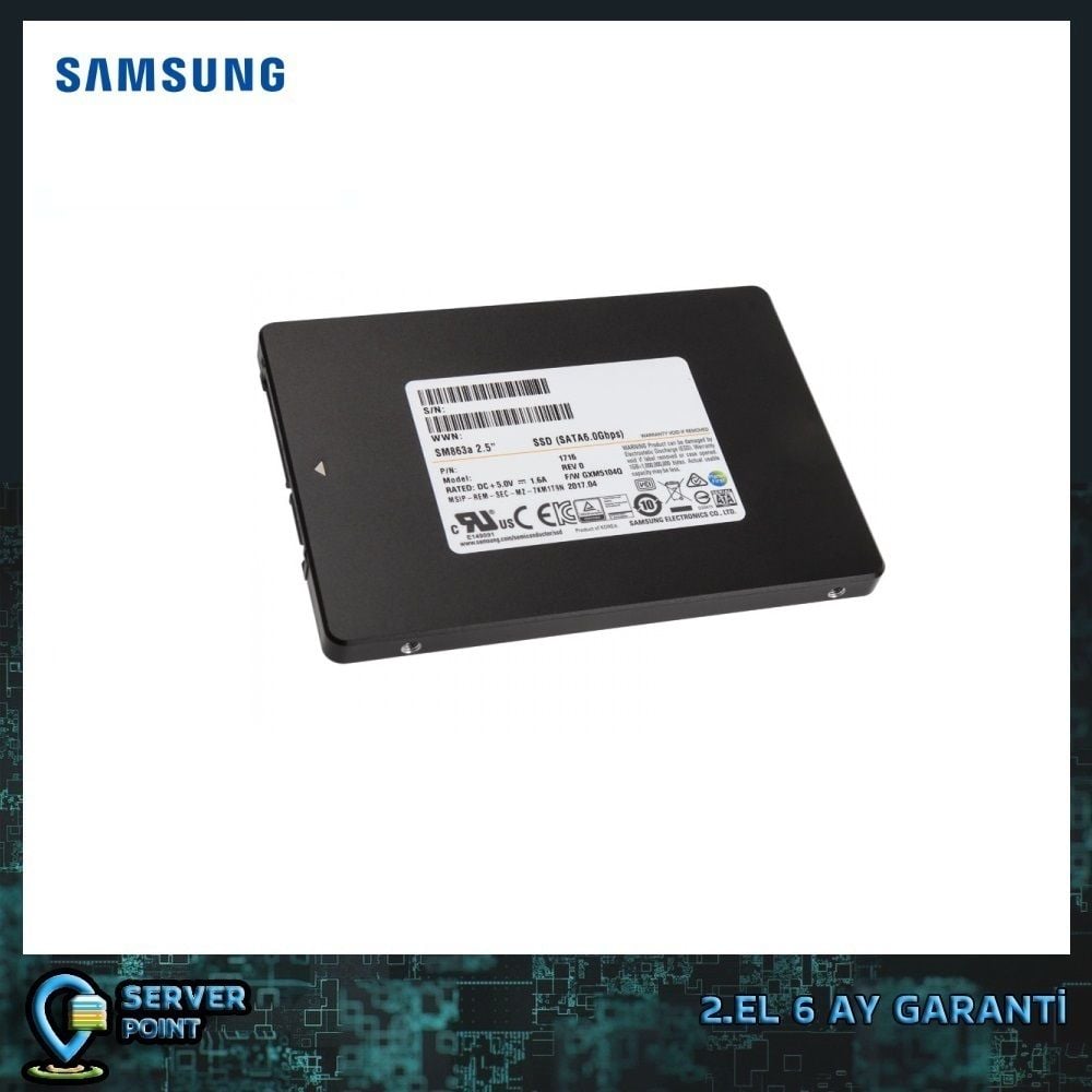 2.EL HDD SERVER 480GB SAMSUNG SM863a SATA SSD 6G 2,5'' MZ7KM480HMHQ