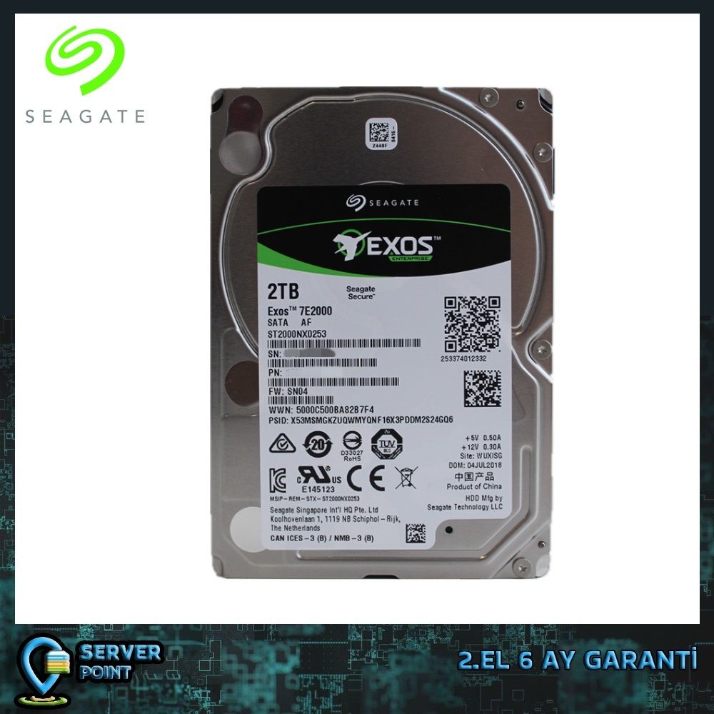 2.EL HDD SERVER 2TB SEAGATE EXOS SATA 2,5'' 7.2K RPM ST2000NX0253