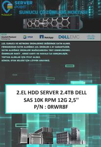 2.EL HDD SERVER 2.4TB DELL SAS 10K RPM 12G 2,5'' P/N : 0RWR8F