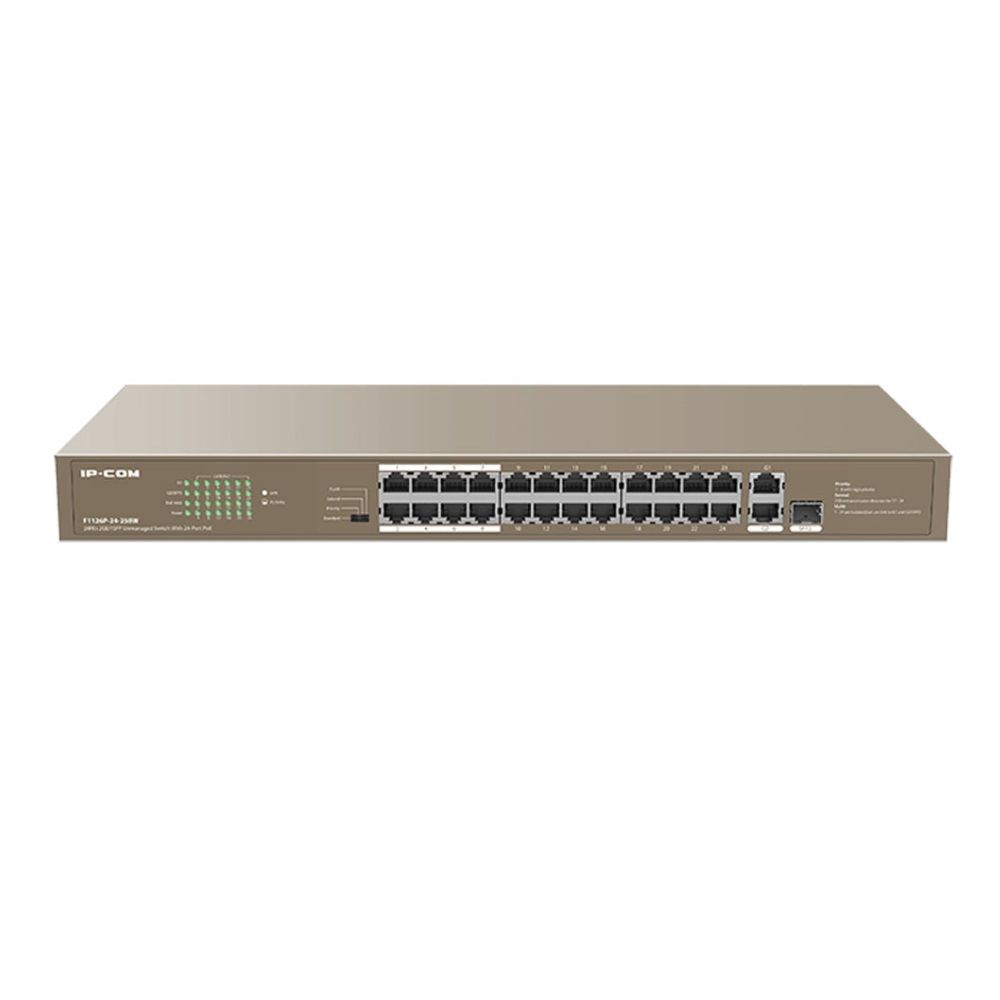 2.EL NETWORK IP-COM F1126P-24-410W 24 PORT GIGABIT POE SWITCH 410W