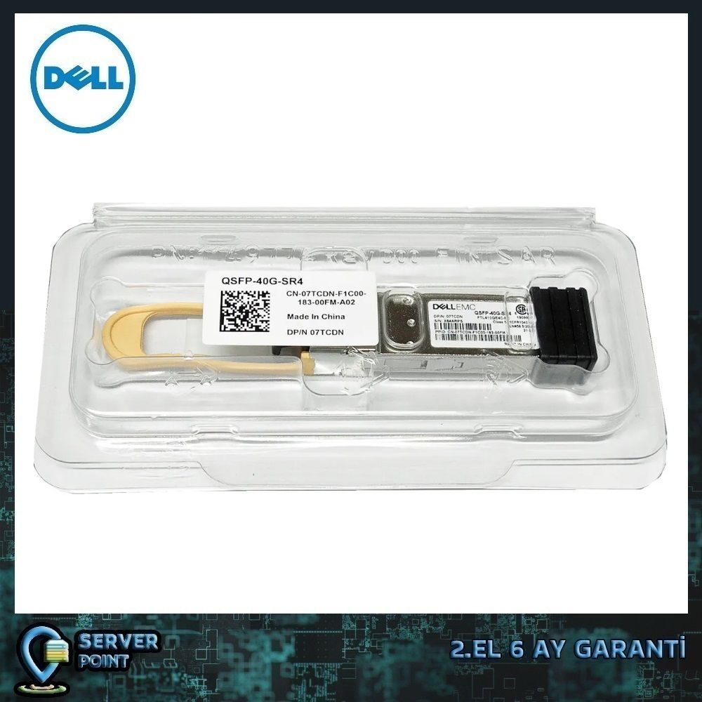 2.EL NETWORK DELL 40GB QSFP QSFP-40GSR4 FTL410QE4C-FC P/N : 07TCDN