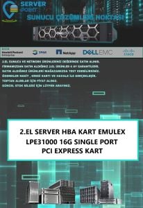 2.EL SERVER HBA KART EMULEX LPE31000 16G SINGLE PORT PCI EXPRESS KART